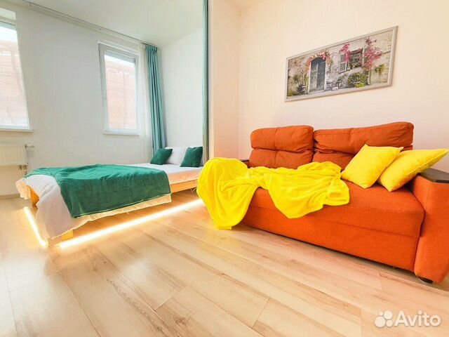 

Квартира-студия, 27 м², 2 кровати