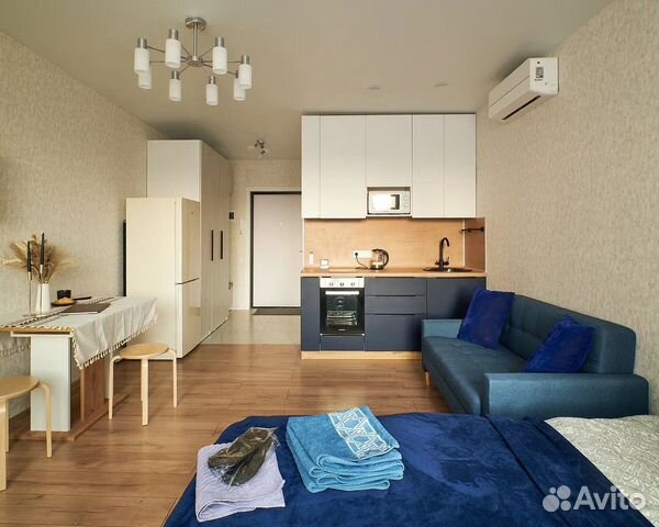 

Квартира-студия, 28 м², 2 кровати