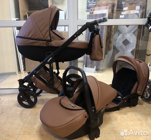 Коляска Verdi Mirage (Новая) Коричневая Эко /Кожа
