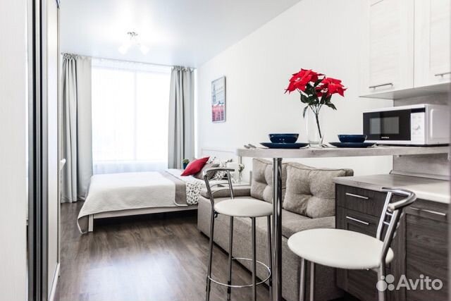 

Квартира-студия, 26,7 м², 2 кровати