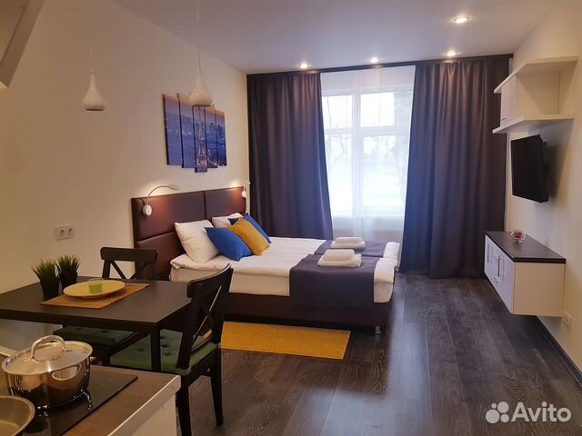 

Квартира-студия, 27 м², 1 кровать