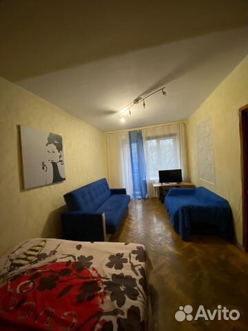 

1-к. квартира, 46 м², 3 кровати