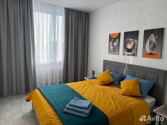 

1-к. квартира, 41,6 м², 2 кровати