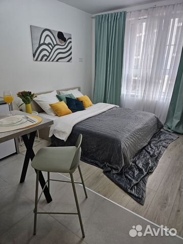 

Квартира-студия, 27 м², 2 кровати