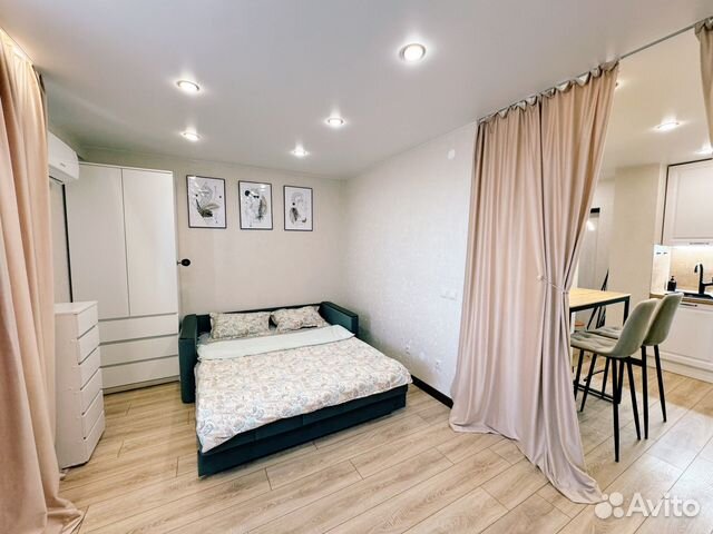 

Квартира-студия, 33 м², 1 кровать