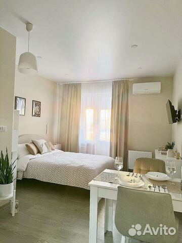 

Квартира-студия, 35 м², 1 кровать