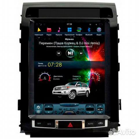 Штатная магнитола для Toyota Land Cruiser 200 Штатная магнитола для Toyota Land Cruiser 200