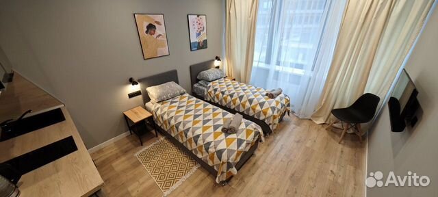 

Квартира-студия, 21,4 м², 2 кровати