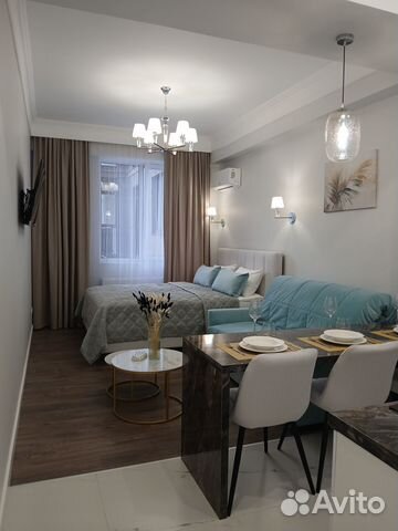 

Квартира-студия, 28 м², 2 кровати