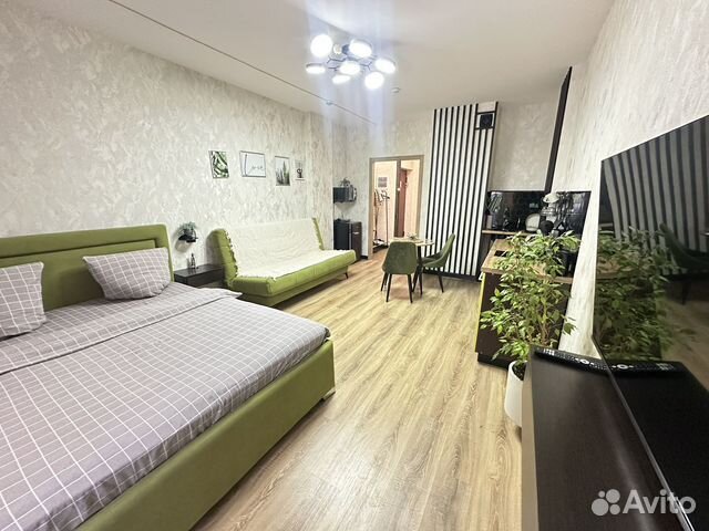 

Квартира-студия, 37 м², 2 кровати