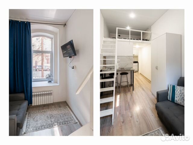 

Квартира-студия, 15 м², 2 кровати