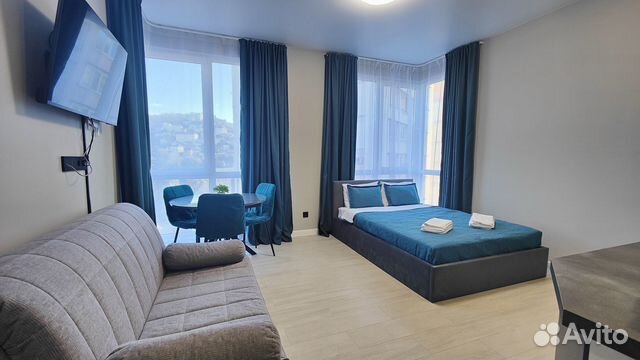 

Квартира-студия, 27 м², 2 кровати