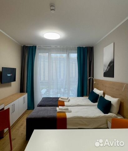 

Квартира-студия, 26 м², 2 кровати