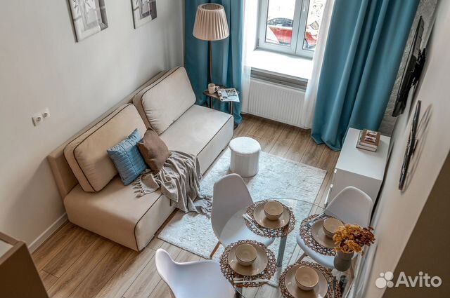 

Квартира-студия, 19 м², 2 кровати