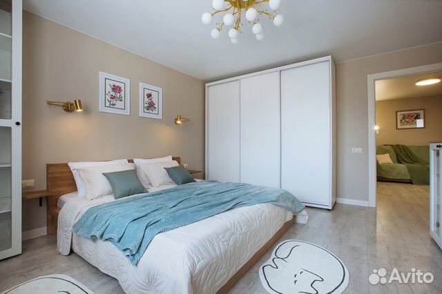 

1-к. квартира, 52 м², 2 кровати