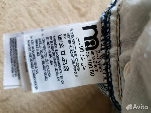 Джинсовые шорты mothercare Джинсовые шорты mothercare