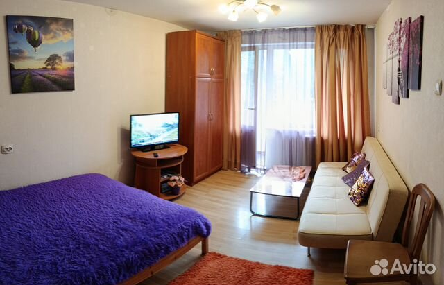 

1-к. квартира, 36 м², 2 кровати