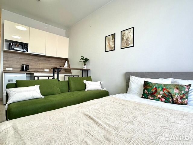

Квартира-студия, 23 м², 2 кровати