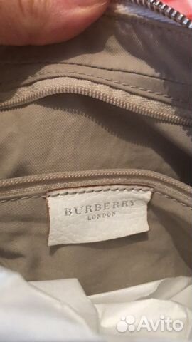 Сумка Белая в отл состоянии Burberry (оригинал)