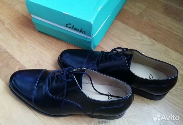 Ботинки Clarks кожа, UK 10, новые Ботинки Clarks кожа, UK 10, новые