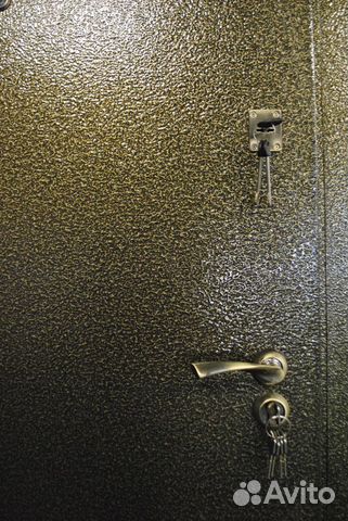 Дверь железная с напылением средняя бронза