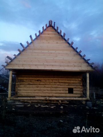 Сруб дома 7х8 + 2 м терраса + мансарда