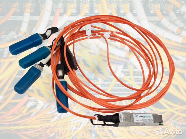 Соединительный шнур qsfp+ 40G 4х SFP +SR AOC 3м