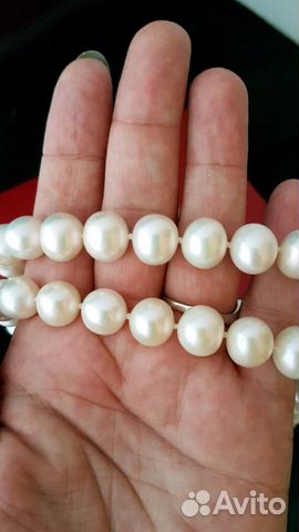 Жемчужное ожерелье из крупного жемчуга Жемчужное ожерелье из крупного жемчуга