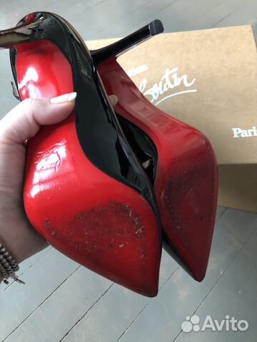 Туфли Christian Louboutin 7,5 чёрные оригинал