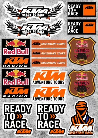 KTM наклейки набор №2 KTM наклейки набор №2