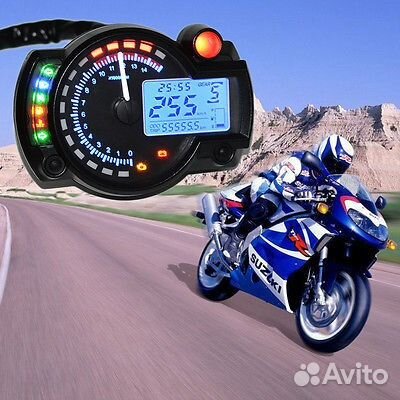 Спидометр цифровой ЖК 15000rpm универсальный