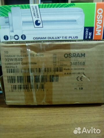 Лампа osram dulux T/E 32 W/840 plus GX24q-3 Лампа osram dulux T/E 32 W/840 plus GX24q-3