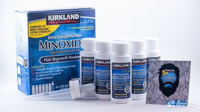 Миноксидил Kirkland 5 (Средство для роста бороды и