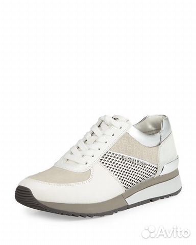 michael kors allie trainer optic white