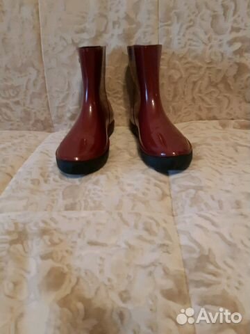 Сапоги резиновые с флисовым вкладышем Новые 39р
