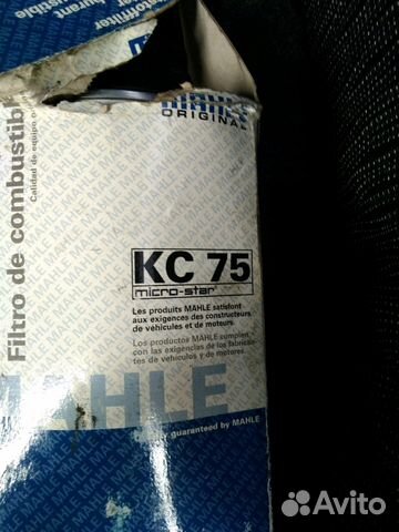 Топлевный фильтр knecht/mahle kc 75