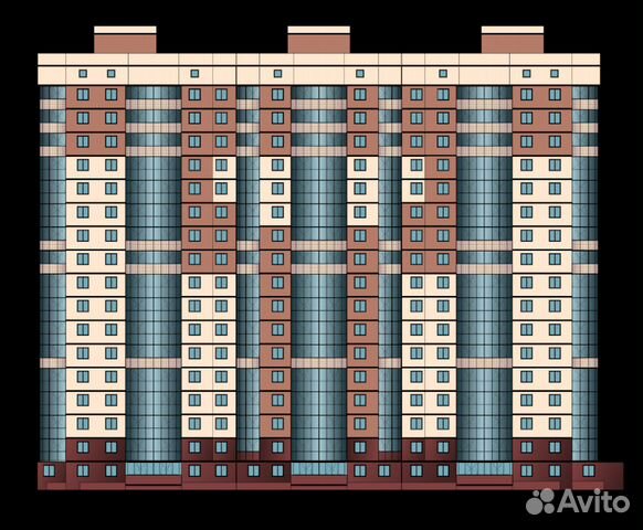 2-к квартира, 43.3 м², 4/17 эт.