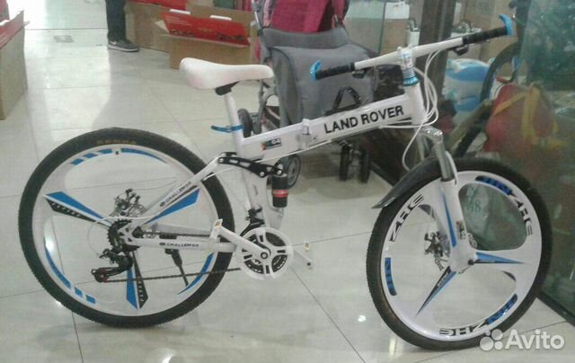 Велосипед Land Rover на литых дисках