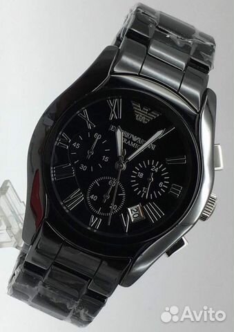 Часы Armani керамика черные Часы Armani керамика черные