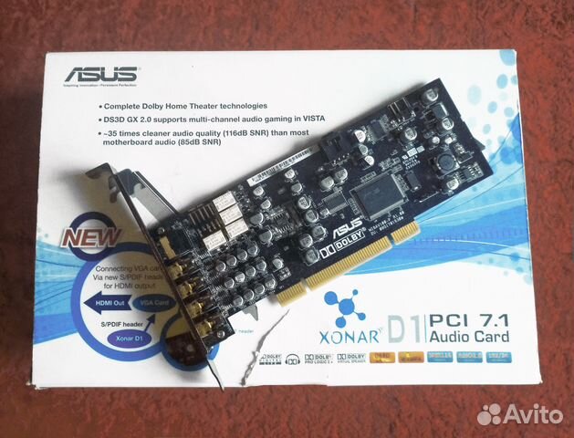 Звуковая карта Аsus Xonar D1