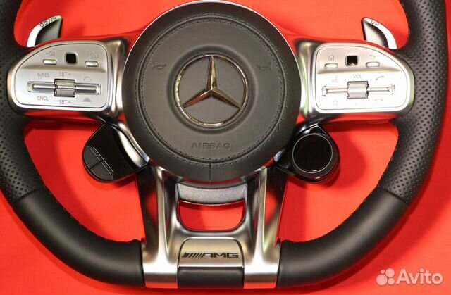 AMG руль Mercedes W290 / W463 чёрная кожа амг AMG руль Mercedes W290 / W463 чёрная кожа амг