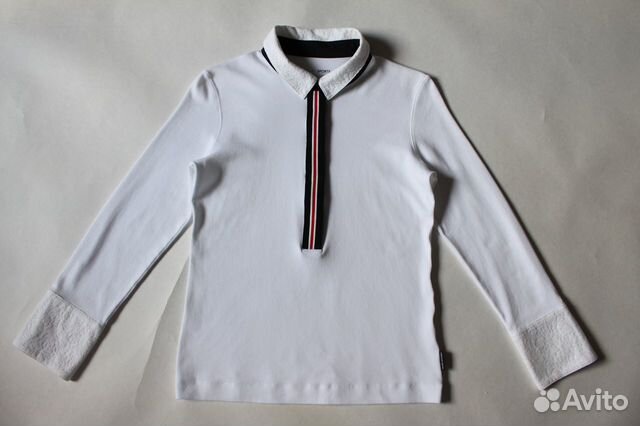Женская белая кофта с воротничком Marc cain Женская белая кофта с воротничком Marc cain