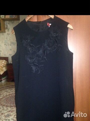 Платье Max Mara Studio Black flower detail