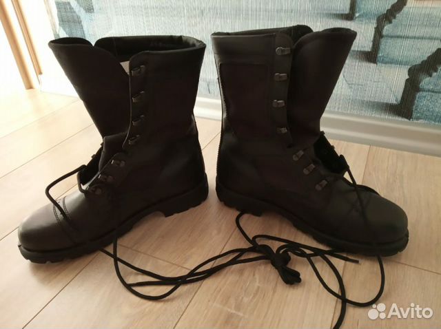 Ботинки с высокими берцами, натуральная кожа Ботинки с высокими берцами, натуральная кожа