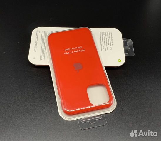 iPhone 11 Pro Silicone Case Чехол Красный Red Про