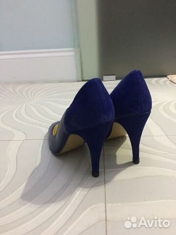 Туфли синие кожа/замша, Werner Kern, Германия, 36