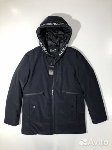 Emporio Armani EA7 пуховик с капюшоном Emporio Armani EA7 пуховик с капюшоном