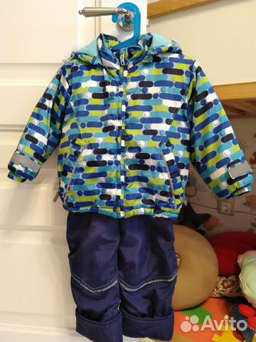 Костюм зимний куртка + полукомбинезон 86
