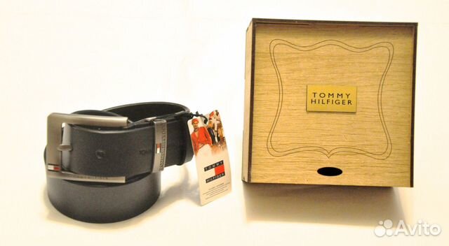 Мужской ремень / Tommy Hilfiger / новый (синий)