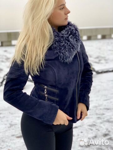Куртка кожаная женская зимняя